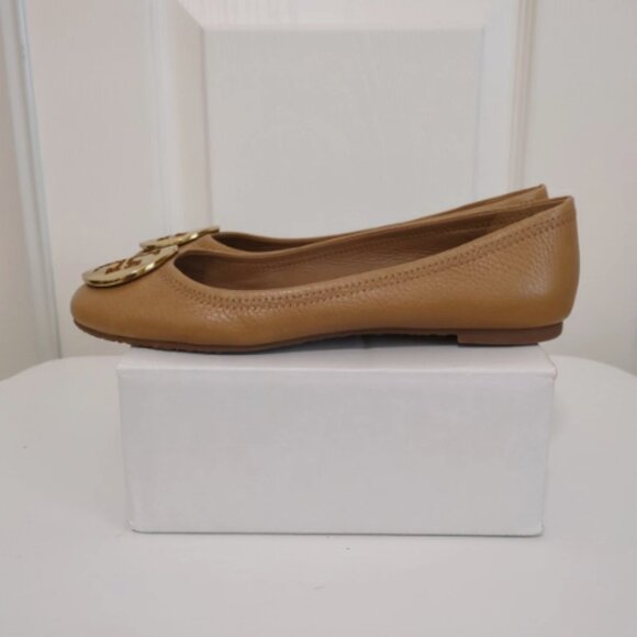 Tory Burch Women's Camel Leather Ballet Flats, Size 6.5, EUC - Picture 5 of 7